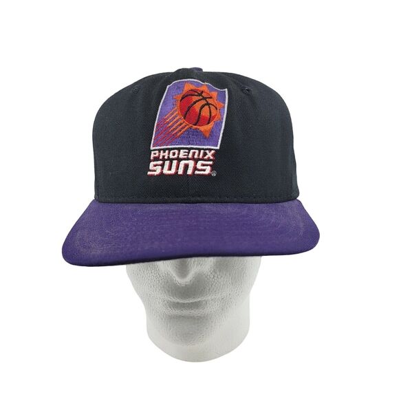 AJD Other - AJD Phoenix Suns Snapback Cap Hat Black Purple Side Spell Out Logo Vintage 90's